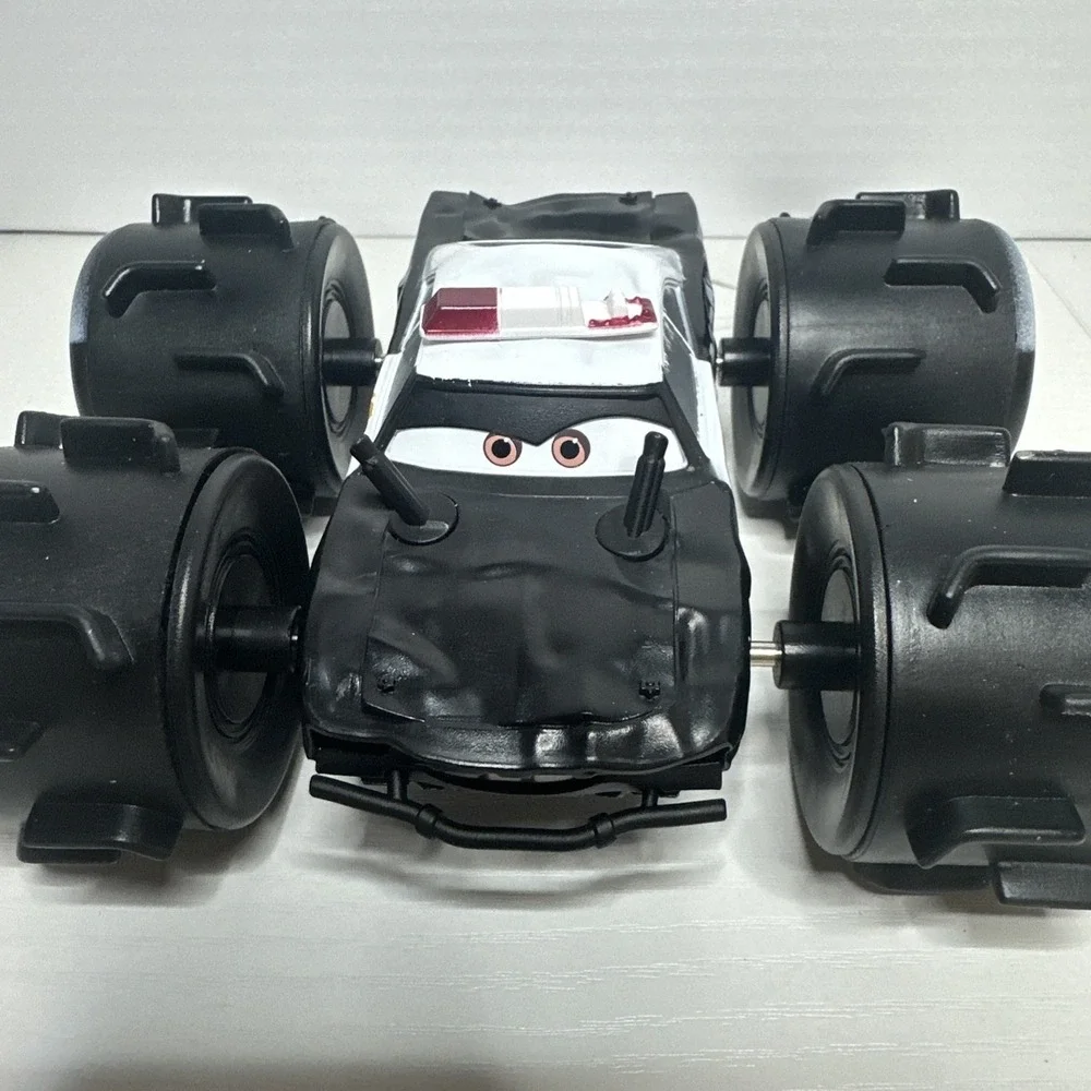 Disney Pixar Cars The Law #54 Police Car Thunder Hollow Big Tires Pull String